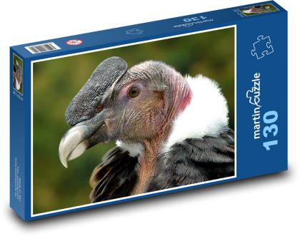 Kondor - pták, dravec - Puzzle 130 dílků, rozměr 28,7x20 cm