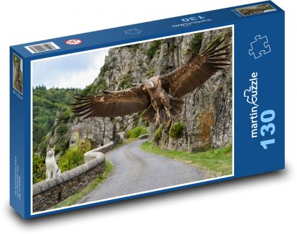 Condor - cat, animal - Puzzle 130 pieces, size 28.7x20 cm 