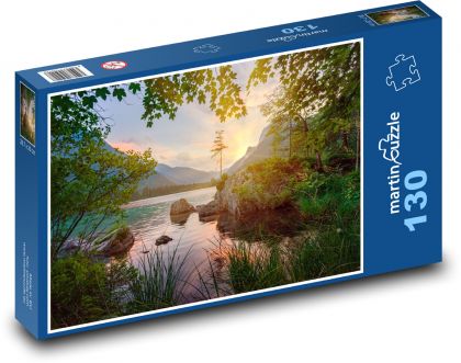 Příroda - jezero, lesy - puzzle 130 dílků