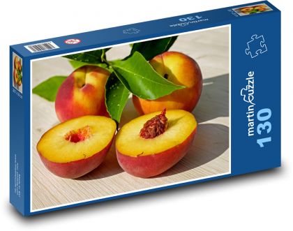 Pfirsiche - Obst, Essen - Puzzle - 130 Teile