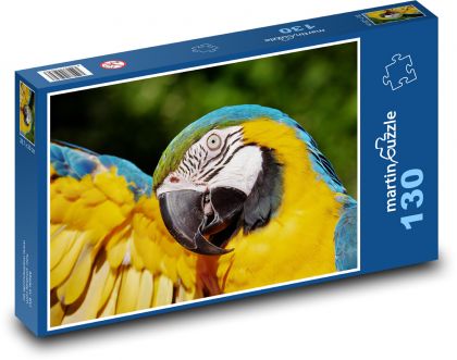 Papagáj - ara, vták - Puzzle 130 dielikov, rozmer 28,7x20 cm 