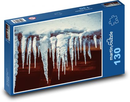 Rampouch - střecha, voda - Puzzle 130 dílků, rozměr 28,7x20 cm