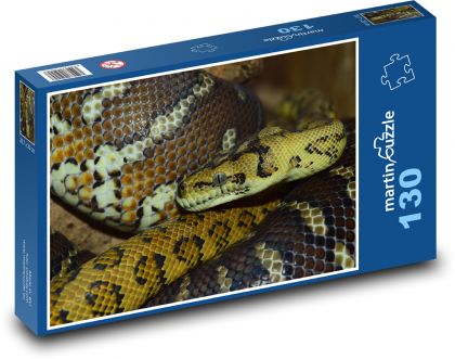Snake - reptile, animal - Puzzle 130 pieces, size 28.7x20 cm 