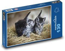 Mačiatka - mačky, zvieratá Puzzle 130 dielikov - 28,7 x 20 cm 