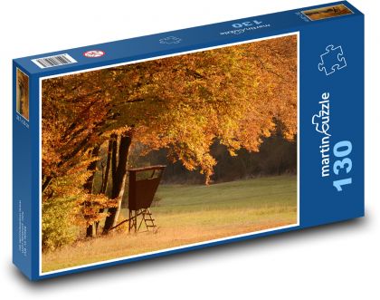 Autumn forest - trees, leaves - Puzzle 130 pieces, size 28.7x20 cm 