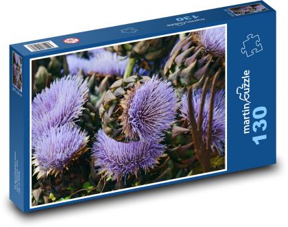 Artičoky - kvet, rastlina - Puzzle 130 dielikov, rozmer 28,7x20 cm 