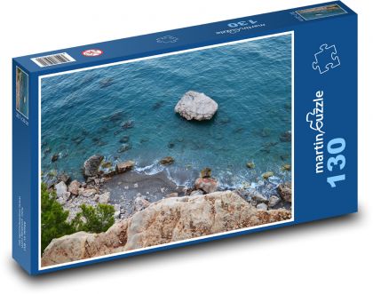 More - pobrežie, skaly - Puzzle 130 dielikov, rozmer 28,7x20 cm 