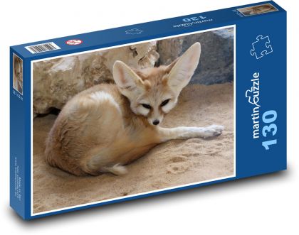 Púštna líška - divoká zver, zoo - Puzzle 130 dielikov, rozmer 28,7x20 cm 