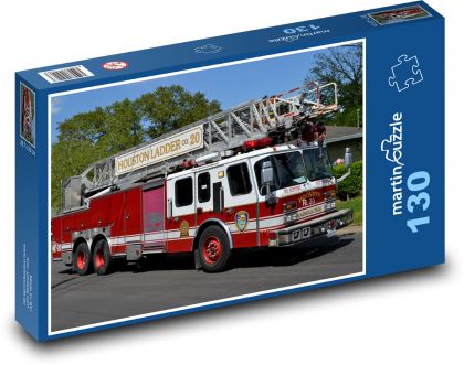 Fire Truck - Fire Department, Texas - Puzzle 130 pieces, size 28.7x20 cm 