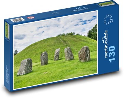 Historický památník - kameny, příroda - Puzzle 130 dílků, rozměr 28,7x20 cm