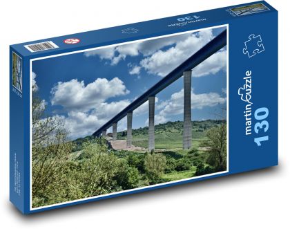Überführung - Brücke, Transport - Puzzle - 130 Teile
