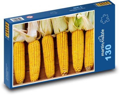 Kukuřice - klas, zelenina - Puzzle 130 dílků, rozměr 28,7x20 cm