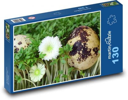 Wachteleier - Brunnenkresse, Eier - Puzzle - 130 Teile