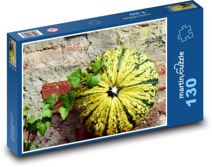 Dynie - bluszcz, jesień - Puzzle 130 elementów, rozmiar 28,7x20 cm