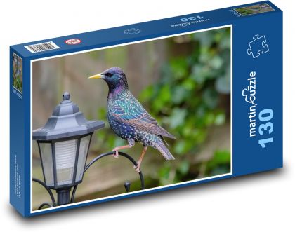 Spacek - bird, lamp - Puzzle 130 pieces, size 28.7x20 cm 