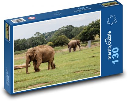 Elefanten - Safari, Natur - Puzzle - 130 Teile