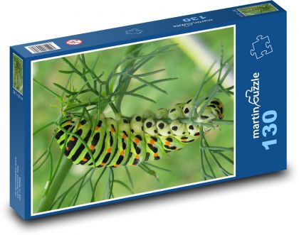 Housenka - motýl, příroda - Puzzle 130 dílků, rozměr 28,7x20 cm