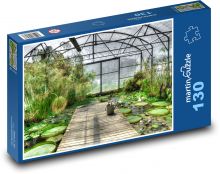 Greenhouse - water lilies, garden Puzzle 130 pieces - 28.7 x 20 cm 