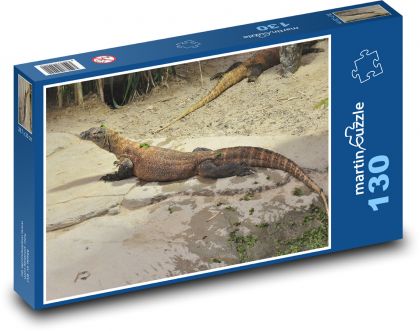 Jašterica - plaz, zviera - Puzzle 130 dielikov, rozmer 28,7x20 cm 