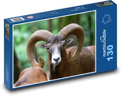 Muflón - baran, zviera - Puzzle 130 dielikov, rozmer 28,7x20 cm 