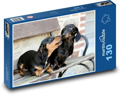 Dackel - Hund, Haustier - Puzzle - 130 Teile