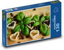 Basil - pepper. pasta Puzzle 130 pieces - 28.7 x 20 cm