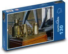 Parní stroj - energie, kov Puzzle 130 dílků - 28,7 x 20 cm