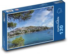 Mesto - pobrežie, pláž Puzzle 130 dielikov - 28,7 x 20 cm 
