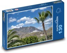 Góra - palmy, Hiszpania Puzzle 130 elementów - 28,7x20 cm
