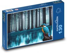 Eisvogel - Vogel, Bäume Puzzle 130 Teile - 28,7x20 cm