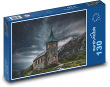 Castle - night, stars Puzzle 130 pieces - 28.7 x 20 cm 