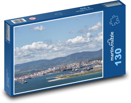 Prístav - priemysel, more - Puzzle 130 dielikov, rozmer 28,7x20 cm 