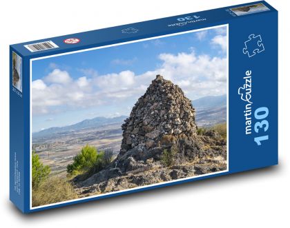 Kameny - památník, hory - Puzzle 130 dílků, rozměr 28,7x20 cm