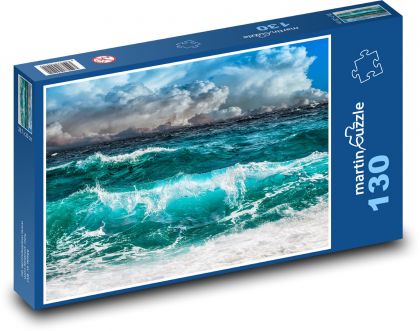 Raue See - Ozean, Wasser - Puzzle - 130 Teile