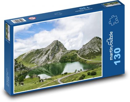 Mountains - water, nature - Puzzle 130 pieces, size 28.7x20 cm 