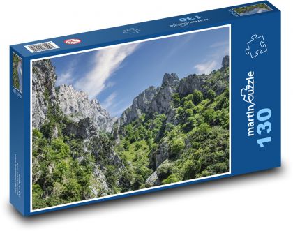 Skály - hory, příroda - Puzzle 130 dílků, rozměr 28,7x20 cm