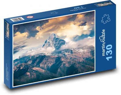 Skały - burze, chmury - Puzzle 130 elementów, rozmiar 28,7x20 cm