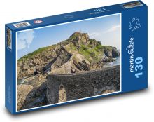 Bridge by the sea - road, rocks Puzzle 130 pieces - 28.7 x 20 cm 