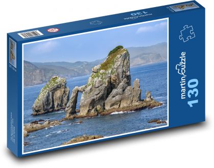 Skaly - more, mraky - Puzzle 130 dielikov, rozmer 28,7x20 cm 