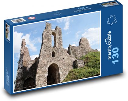 Hrad, zrúcanina, brloh - Puzzle 130 dielikov, rozmer 28,7x20 cm 