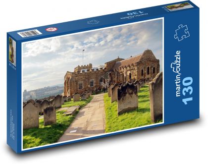 Anglicko - historický kostol - Puzzle 130 dielikov, rozmer 28,7x20 cm 