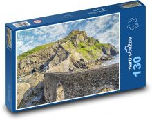 Wybrzeże - most, góra Puzzle 130 elementów - 28,7x20 cm