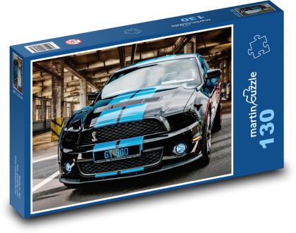 Auto - Ford Shelby GT 500, sportovní  - Puzzle 130 dílků, rozměr 28,7x20 cm