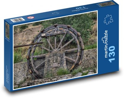 Mühle - Wasser, Wasserstruktur - Puzzle - 130 Teile