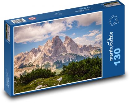 Hory, Itálie - Puzzle 130 dílků, rozměr 28,7x20 cm