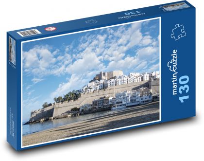 Beach, castle, sea - Puzzle 130 pieces, size 28.7x20 cm 