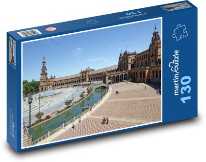 Španielsko - Sevilla, mesto - Puzzle 130 dielikov, rozmer 28,7x20 cm 