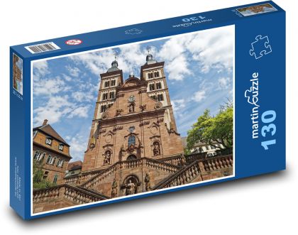 Germany - church, Bavaria - Puzzle 130 pieces, size 28.7x20 cm 