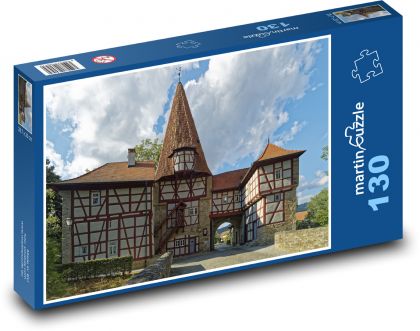 Germany - house, castle - Puzzle 130 pieces, size 28.7x20 cm 