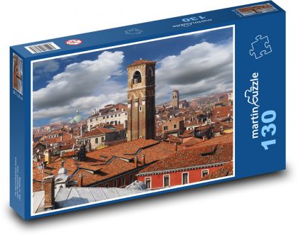 Itálie - město, architektura - Puzzle 130 dílků, rozměr 28,7x20 cm